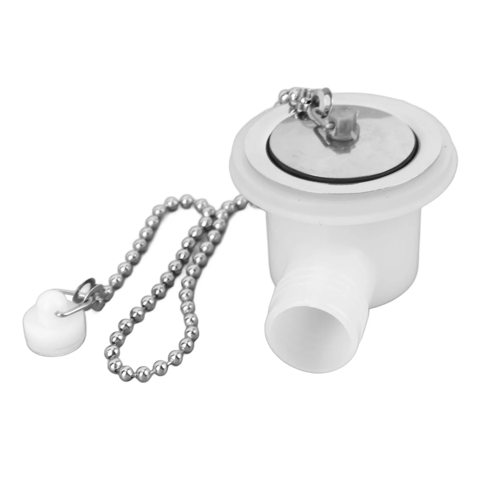 RV Sink Drain Connector Right Angle Drain Plug Connector Hose Adapter Space Saving Anti Crack Simple Installation for Yacht