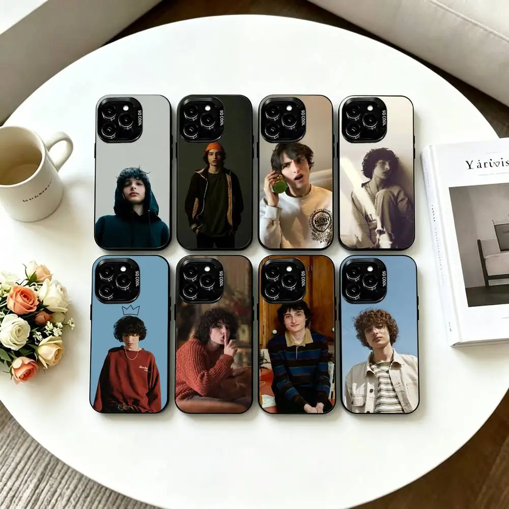 F-Finn W-Wolfhard Actor Phone Case For iPhone 17,16,15,14,13,12,11 Plus,Pro Max,XS,Colored Silver Plated Inside Cover