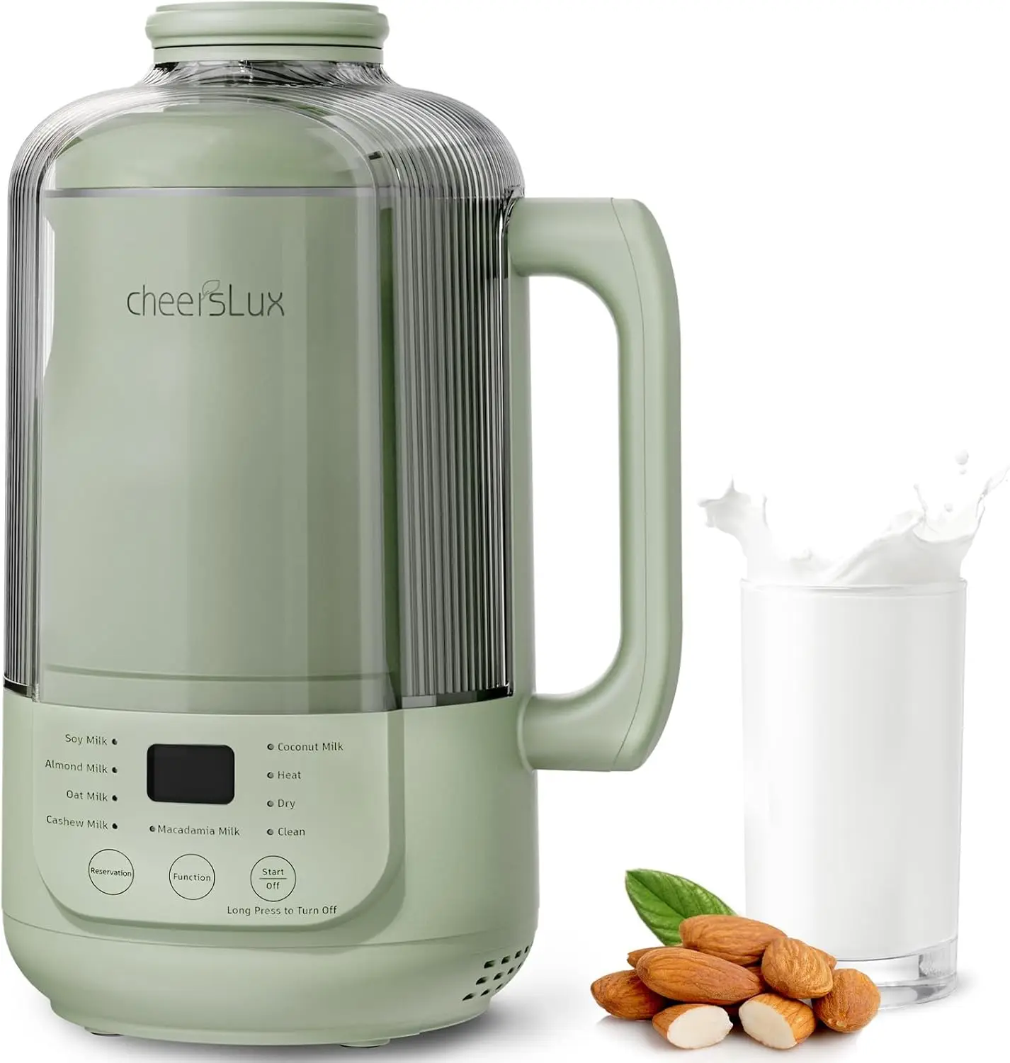 

9 in 1 Nut Milk Maker Machine, 40oz Nut Milk Maker for Soy, Almond, Oat, Plant Based Milk and Non-Dairy Milk, Automatic Soy Milk