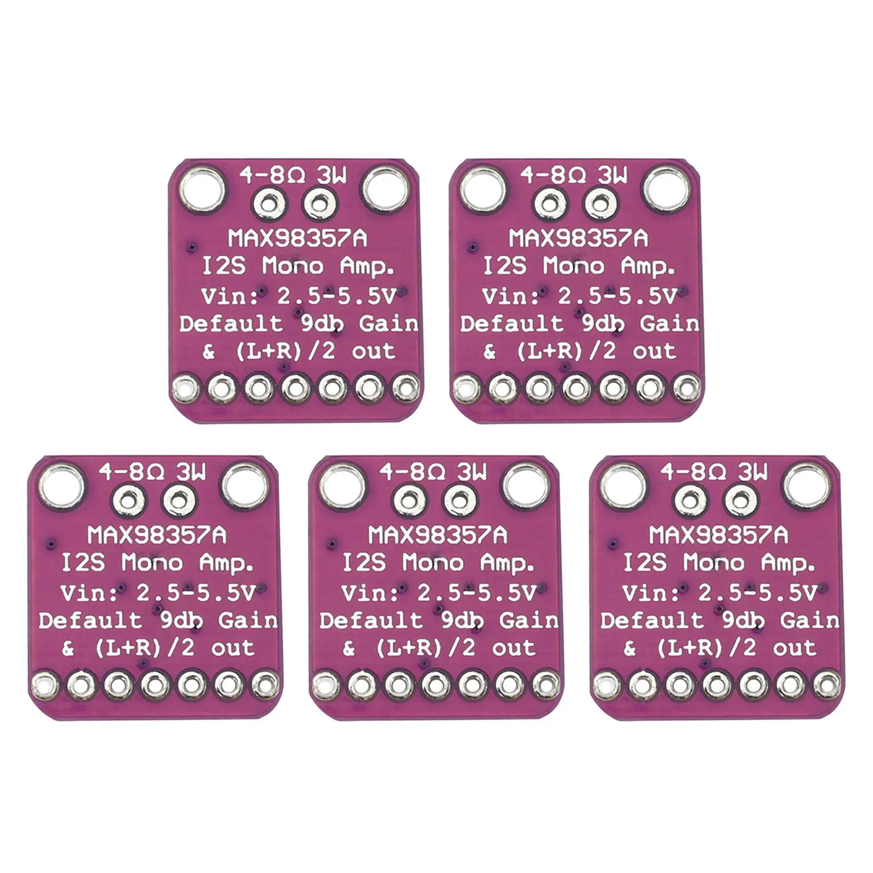 Hot-5X Max98357 I2S 3W Classe D Amplificatore Interfaccia breakout Modulo decodificatore Dac Scheda audio senza filtro per Raspberry Pi Esp32