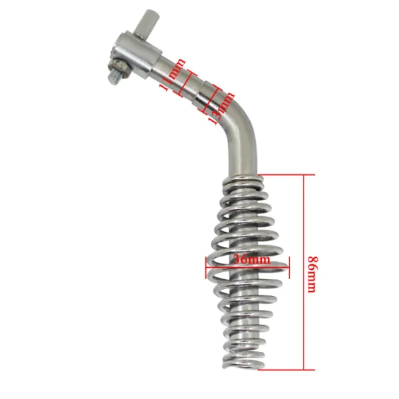 1pcs Spring Handle with Rod Boiler door handle for BBQ pits wood burning stove Door accessories