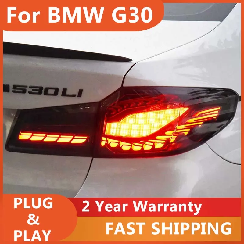 

Автомобильные аксессуары для BMW G30 Задний фонарь 2017-2020 BMW 5 серии 525i 530i G30 F90 525i 530i Задний DRL Противотуманный тормозной указатель поворота