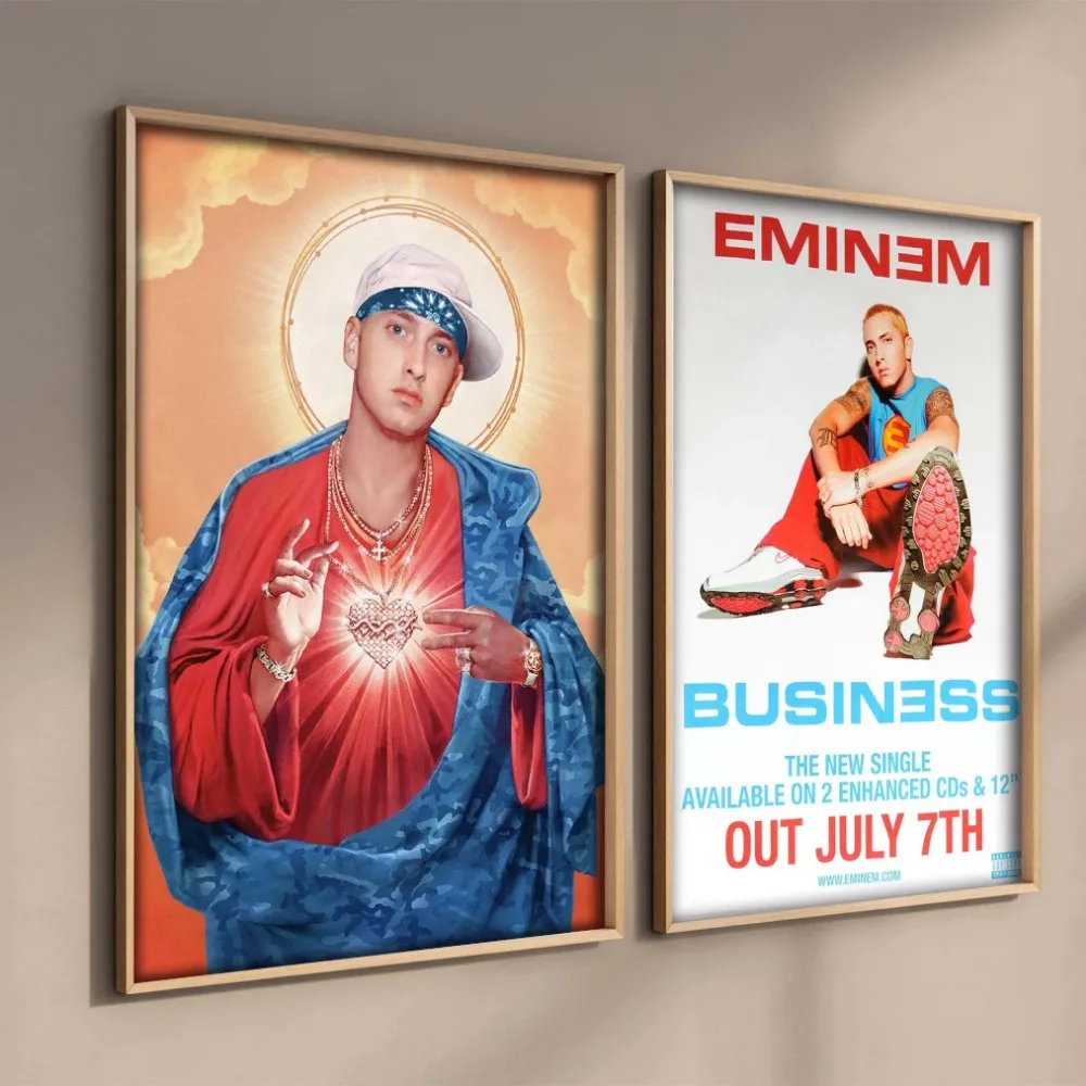 Pop American Rap Music Album The Eminem Show Poster Aesthetic Rapper Eminem Hip Hop Canvas Painting Wall Art Home Bar Room Decor