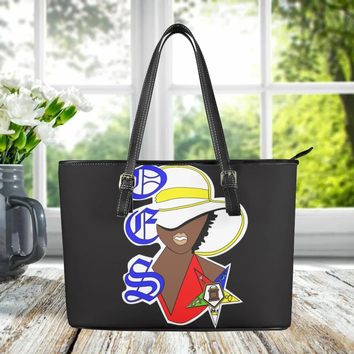 

OES Sistars Order Of Eastern Lady Totes Винтажная женская сумка-тоут с верхней ручкой, высококачественная женская сумка через плечо, дорожная портативная сумка-клатч, подарок