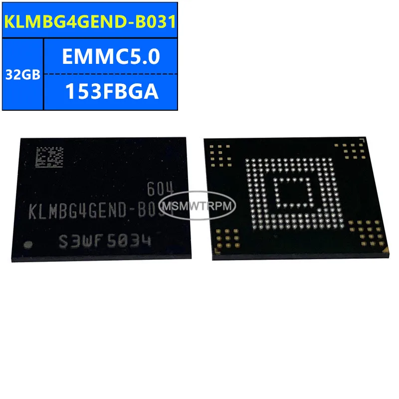 KLMBG4GESD-B031 KLMBG4GEND-B031 KLMBG4GEAC-B031 EMMC5.0 32GB 153FBGA Memory Chip IC Electronic Components New Original
