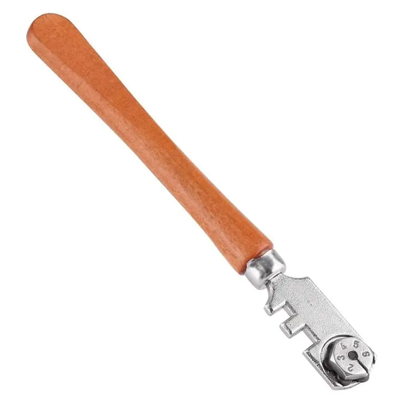 مجموعة أدوات قطع الزجاج ABVJ- درجة احترافية، نظام قطع 6 عجلات، عمق قطع 30 مم، تصميم مقبض مريح #1