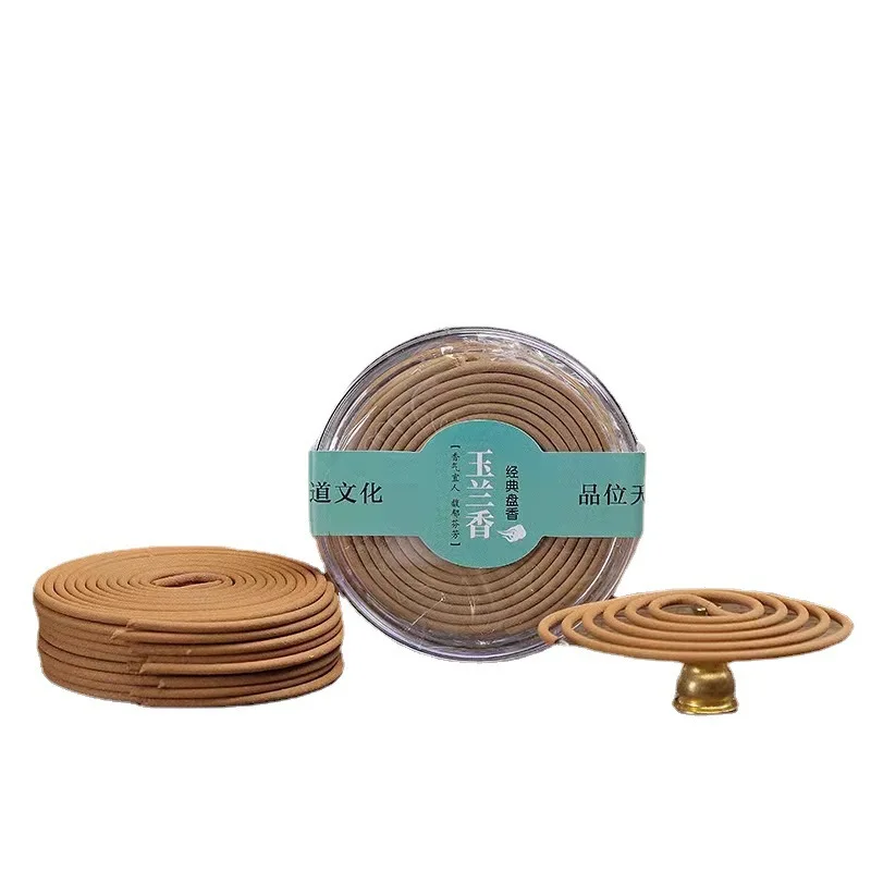 20pcs Natural Sandalwood Agarwood Coil Incense Buddha Yoga Incense Indoor Smell Burning Home Decor Aromatherapy