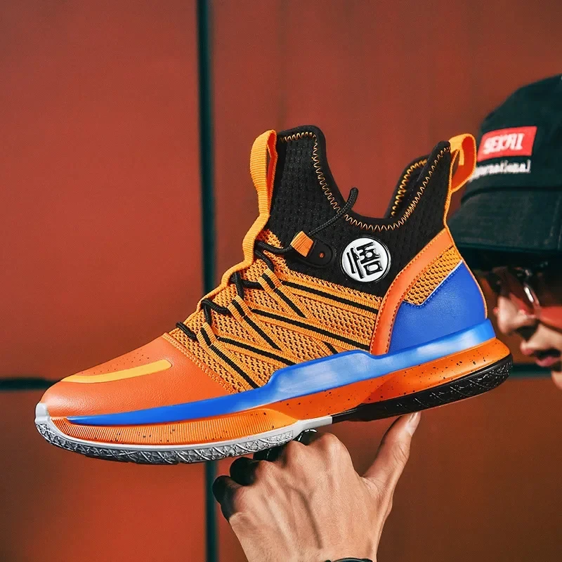 Son Goku luksusowe męskie buty do biegania Anime buty koszykowe oddychające Streetwear trampki Outdoor Sports siłownia buty do tenisa