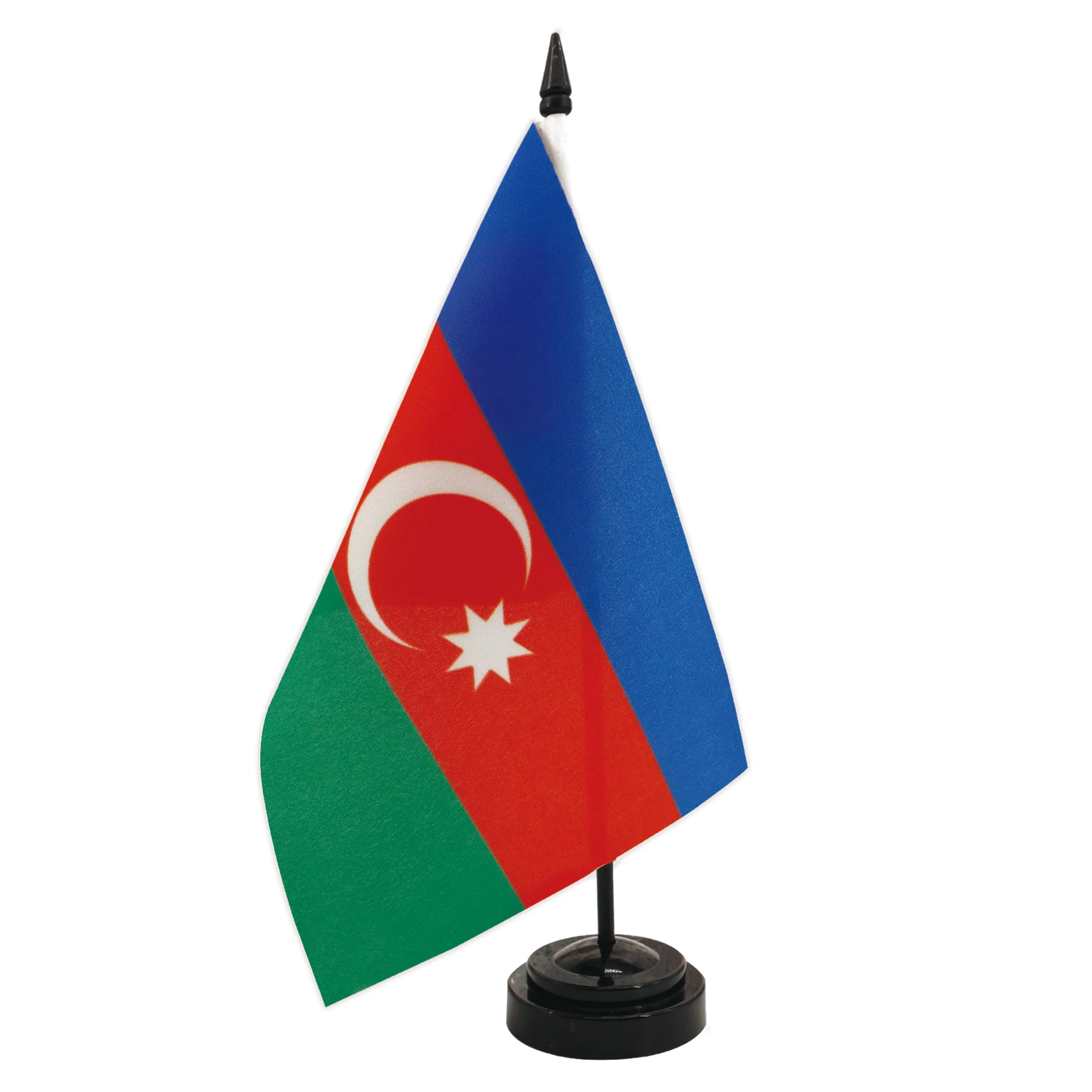 Azerbaijan Desk Flag 5.5x8.3inch Conference Negotiation Flag Product Display Office Top Desk Ornaments Flags