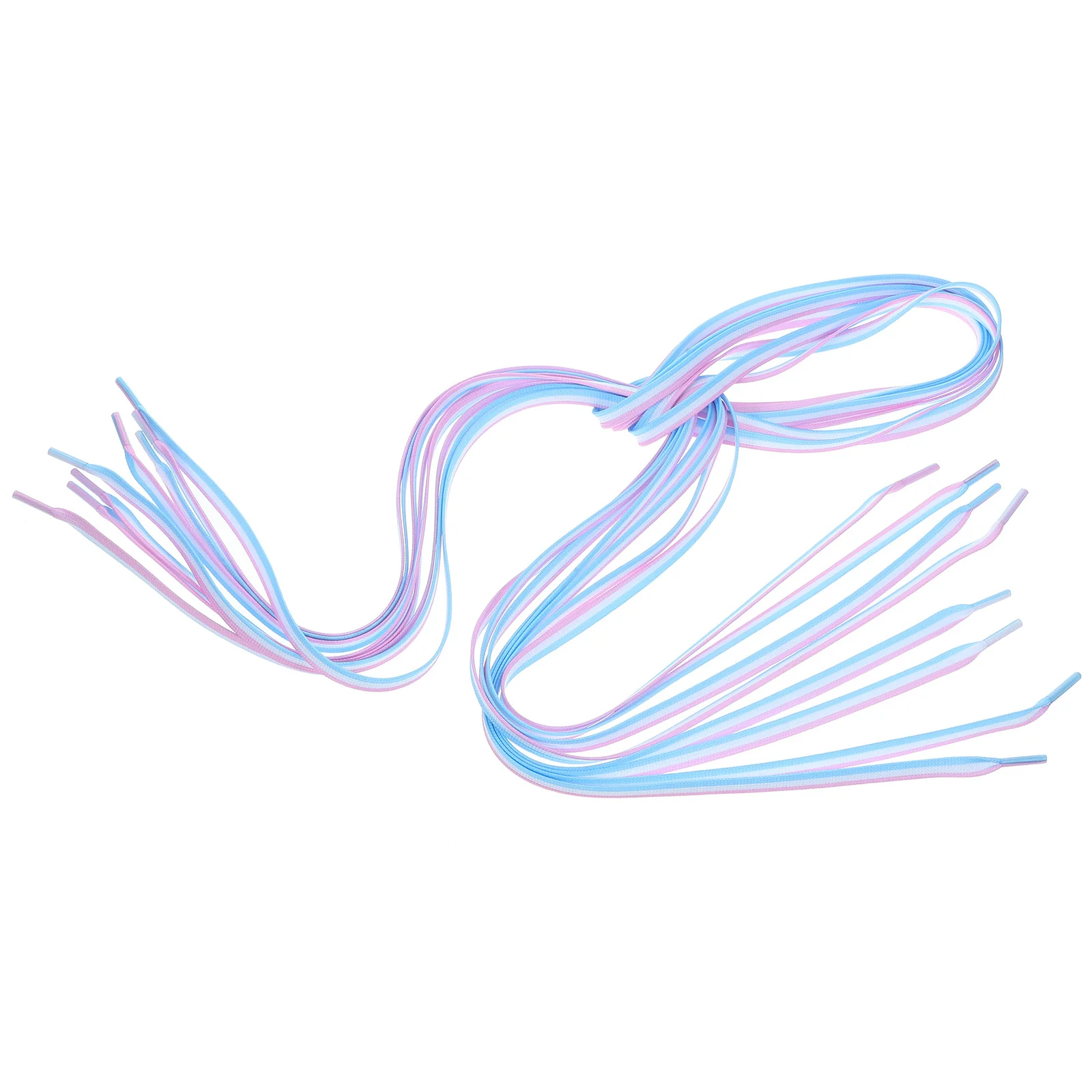 4Pcs Candy Shoelaces Flat Polyester Sports Laces for Sneakers Running Shoes Colorful Shoe Accessories Stylish Wear-Resistant