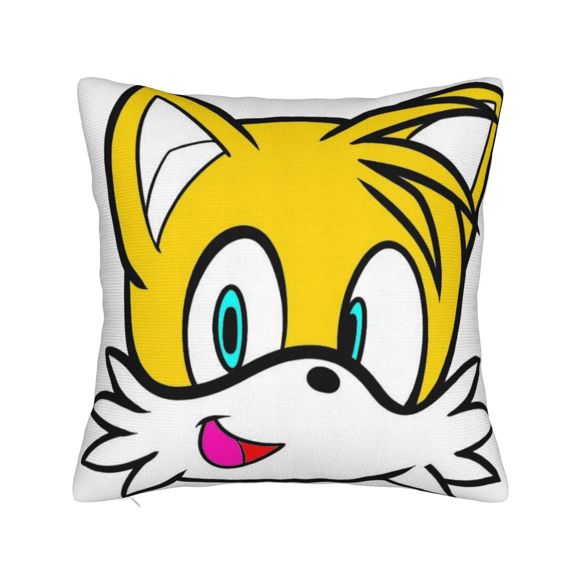 Sonices Face Pillowcases Accessories Soft Cushion Cover  Pillow Covers Home Decoration Square Multiple Sizes