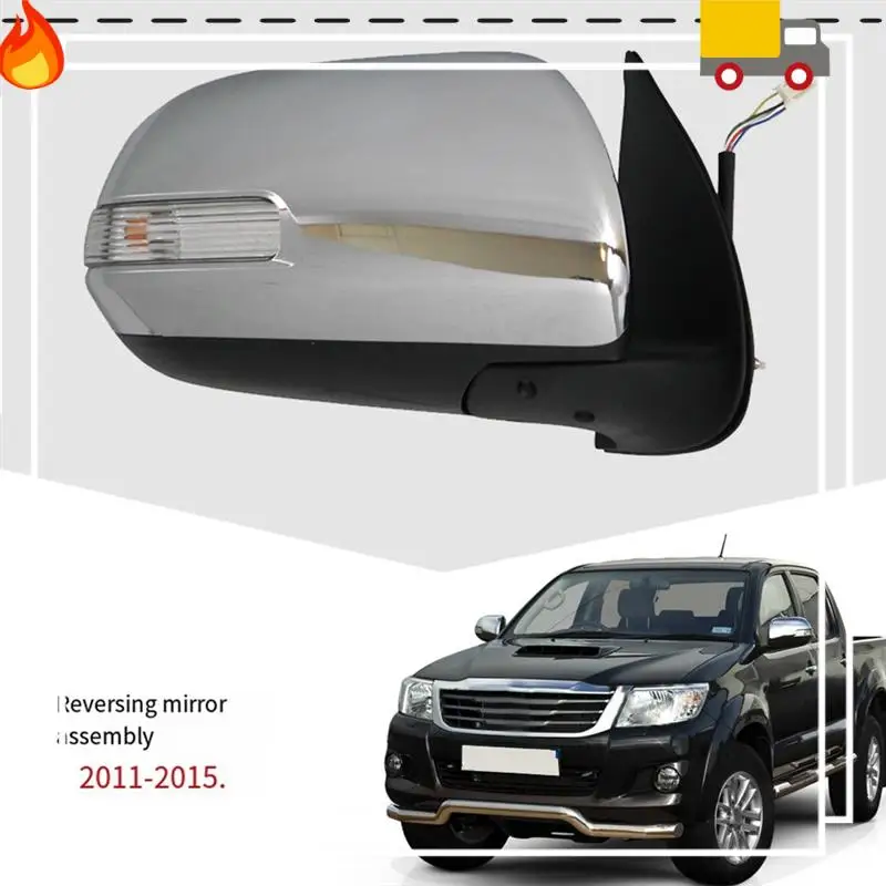 

Discount-Car Rearview Mirror Assy For Toyota Hilux VIGO 2011-2015 Side Mirror LHD