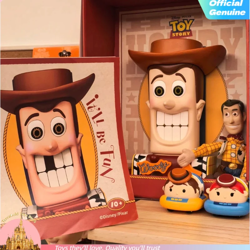 

New Disney Toy Story Woody Big Teeth Ball Game Building Block Model-Tabletop Bowling Game Toy Gift Collectible Toy For Fans