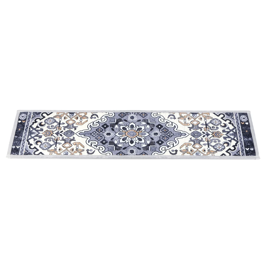 15PCS Rug Tread Bohemian Non Slip Indoor Stair Rugs Stairway Carpet Rugs Indoor Skid Stair Tread for Dogs Kids & Elder