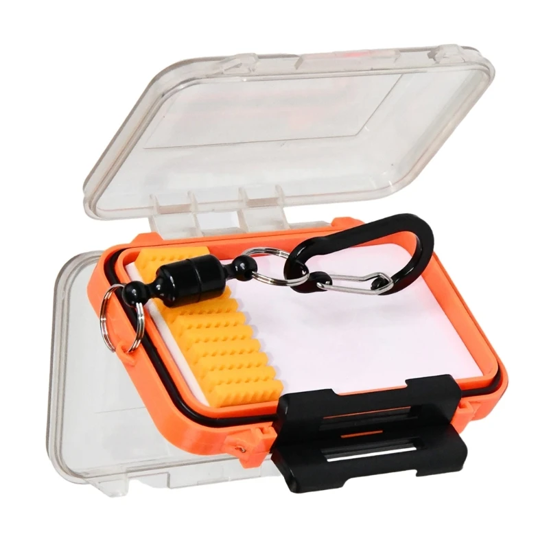 

Closure Floating Bobber Case with Lanyard Fishing Float Storage Box Double Side Organizers Waterproof