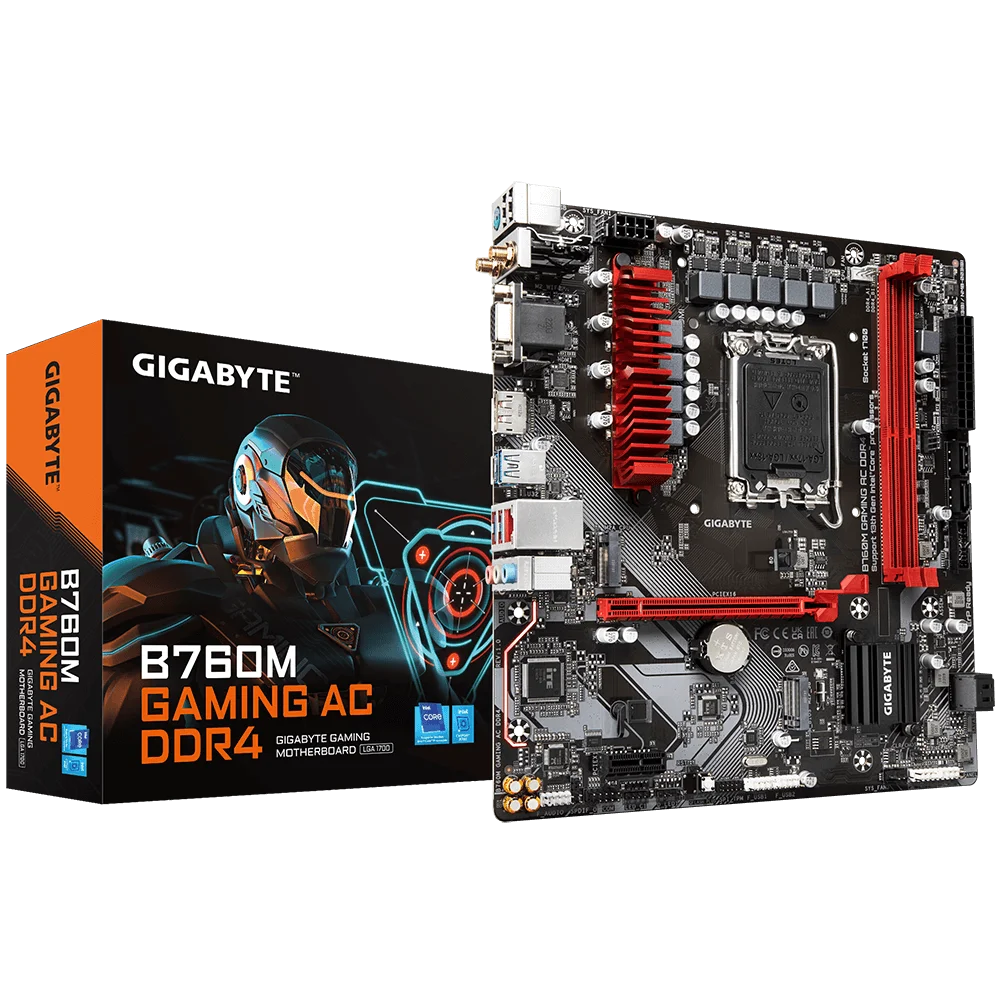 New GIGABYTE Motherboard B760M GAMING AC LAG1700 supports 13th & 12th Series Processors dual-channel DDR4 computer Motherboard