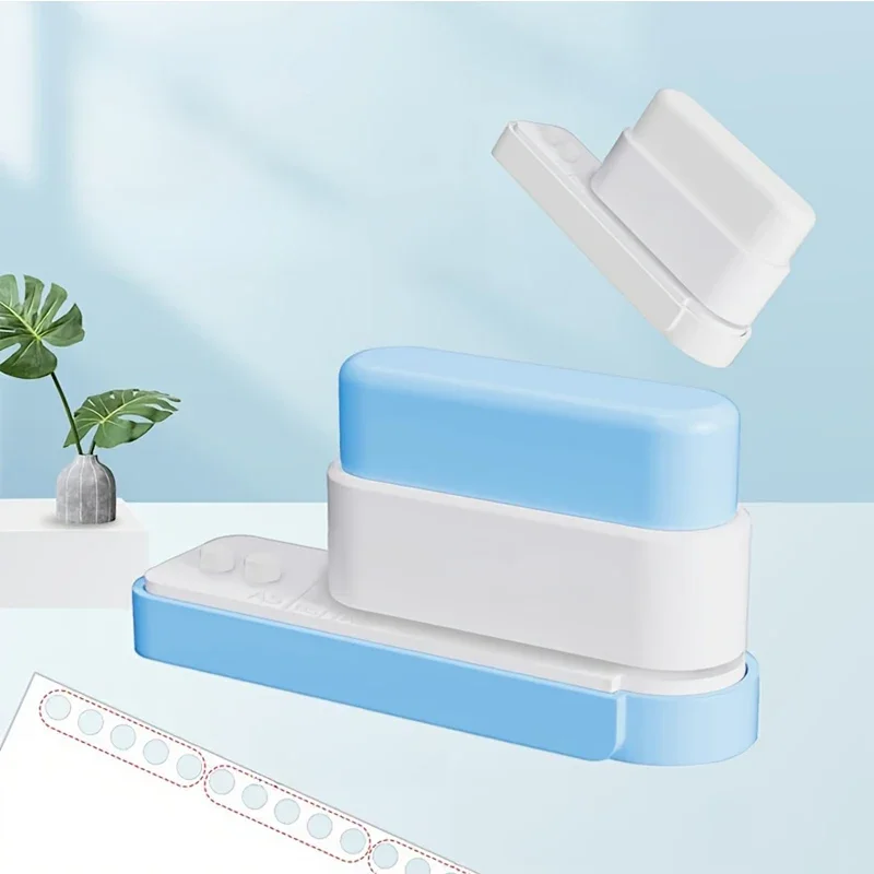 Perfurador de 5 furos para pasta: organizador de mesa de escritório – perfeito para encadernação DIY de cadernos e arquivos, ferramenta de perfuração de papel artesanal