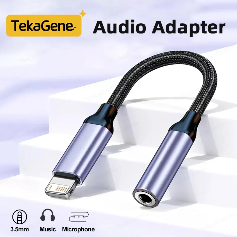 Audio Adapter L To 3.5mm Jack Headphones Aux Cable For iPhone 14 13 12 11 Pro Max USB Type C Connector Audio Adapter For Samsung