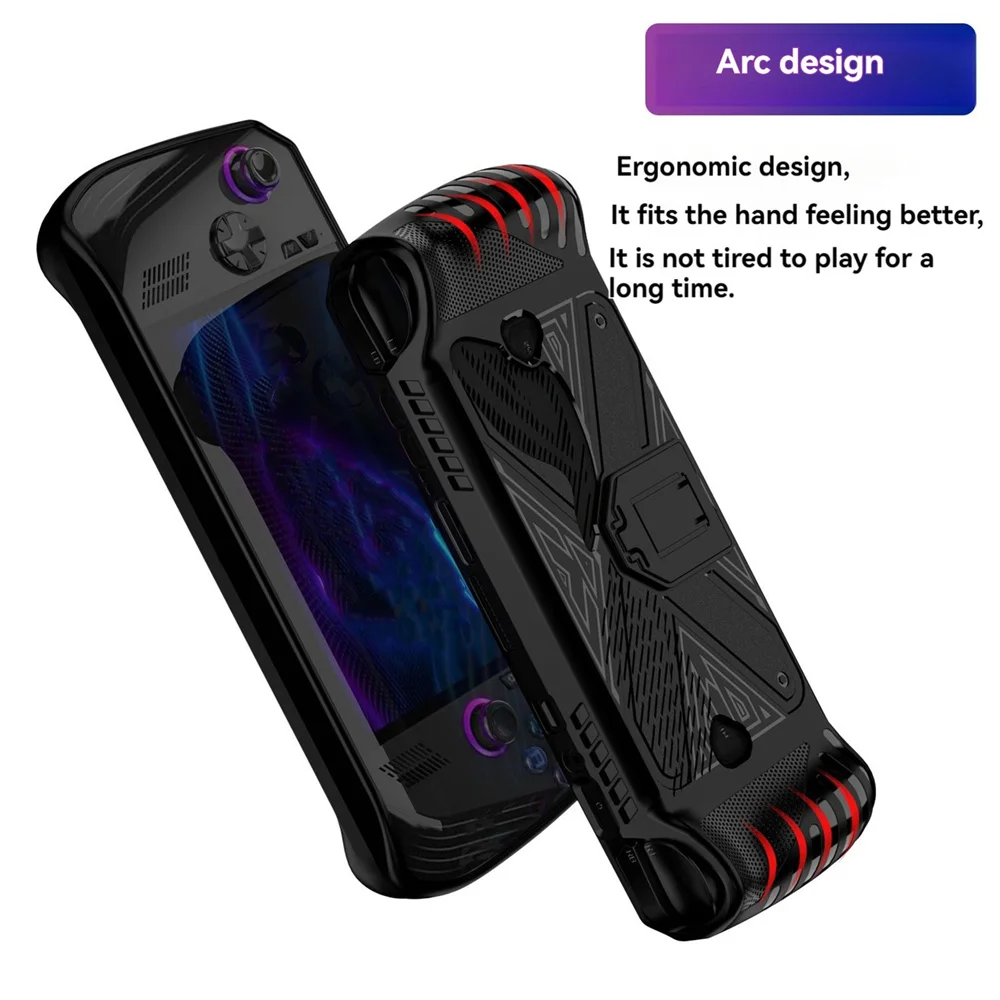 وحدة التحكم في الألعاب قذيفة المحمولة مع موقف ، تبو حالة وقائية لينة ، الملحقات ل روغ الي X