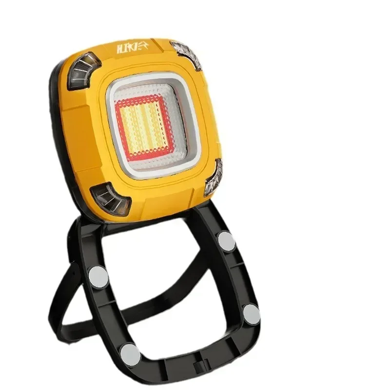 KDULIT Multifunktionale 4-in-1-Design-Camping-Lichterkette, USB wiederaufladbar, Outdoor-Zelt-Dekor-Licht, XTE-LED-Taschenlampe mit Magnethaken 4