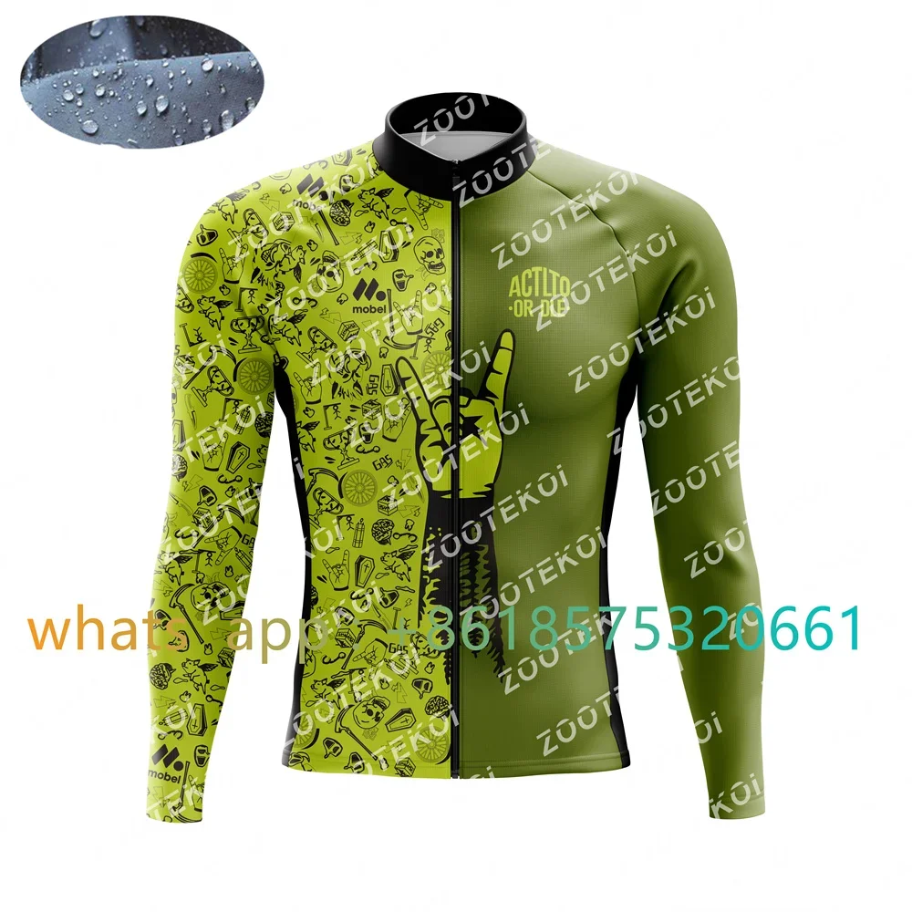 

ACTLTO OR DLE Spain Professional Team Windproof Jacket Men Cycling Windbreaker MTB Road Bike Wind Coat Ciclismo Maillot Hombre