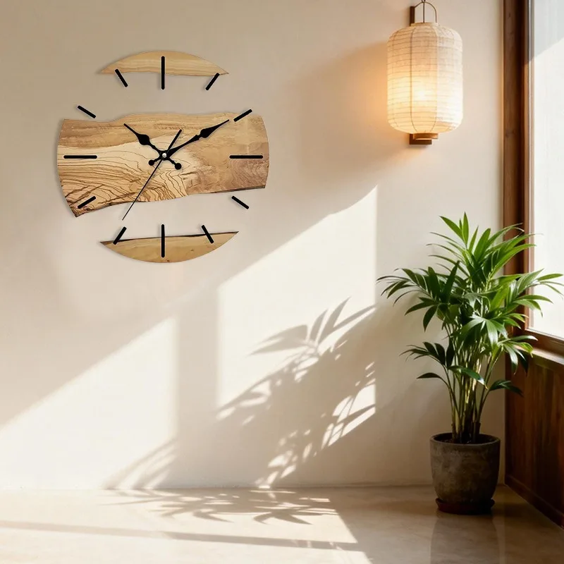Aesthetic Wall Clock Living Room Decorations Wall Clocks Interior Design Creativity Clocks Tempered Glass Anti Fall Timepiece