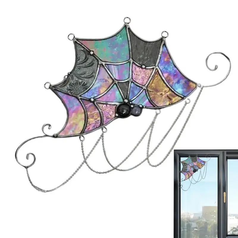 Halloween Door Topper Sign Unique Drip Glue Creepy Spider Web Door Corner Decor Signs Perfect For Home Window Decorations