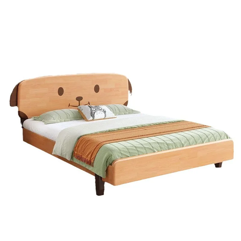 Children's bed, high and low, mother and child bed, all solid wood bed, 1 meter, modern and simple children's bed sheet, 1.2 met