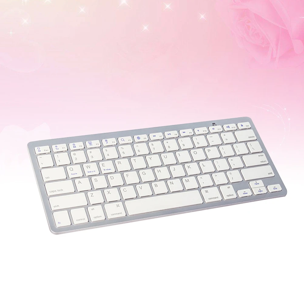 

Wireless Keyboard Lightweight Compact 78Key Design 7Multimedia Keys Scissor Structure Computer Phone Tablet Universal