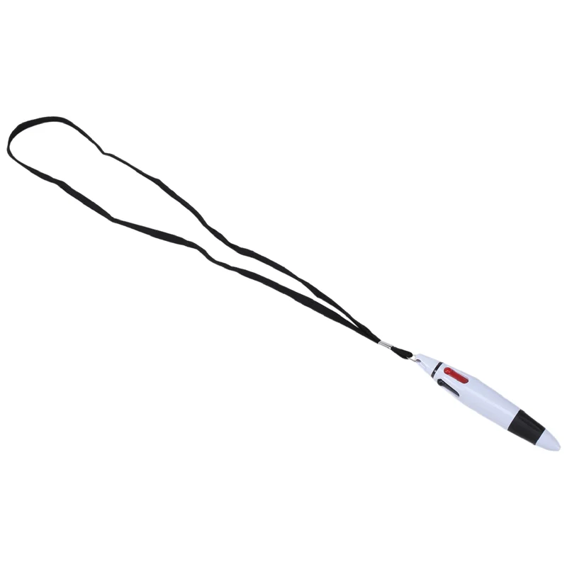 

J1UL1N 15 Pcs Retractable Pens On Lanyard Neck Pens In A Rope Shuttle Pen 4 Color Ink Ballpoint Pen With Chain For School Home