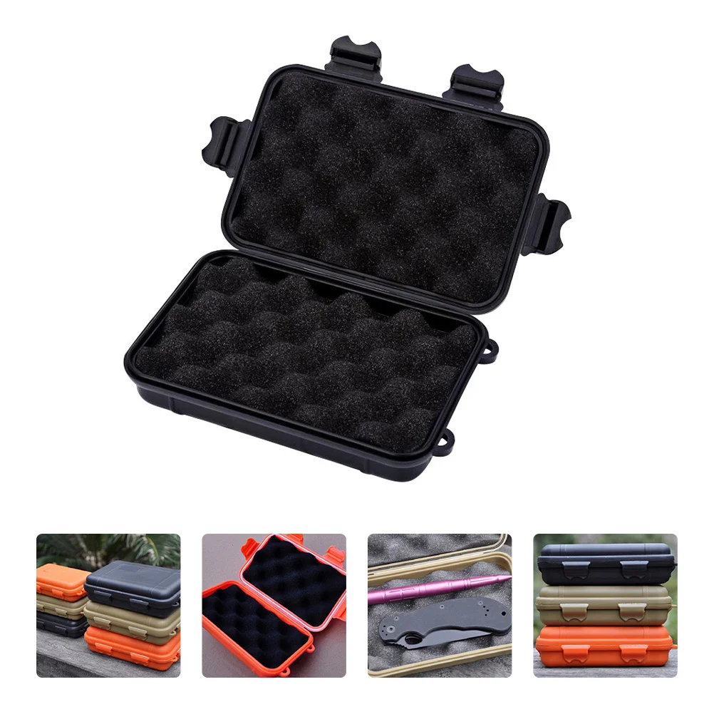 

2Pcs Survival Container Box Portable Toughened Material Outdoor Adventure Gear for Explorer Camper Hiker Universal Storage