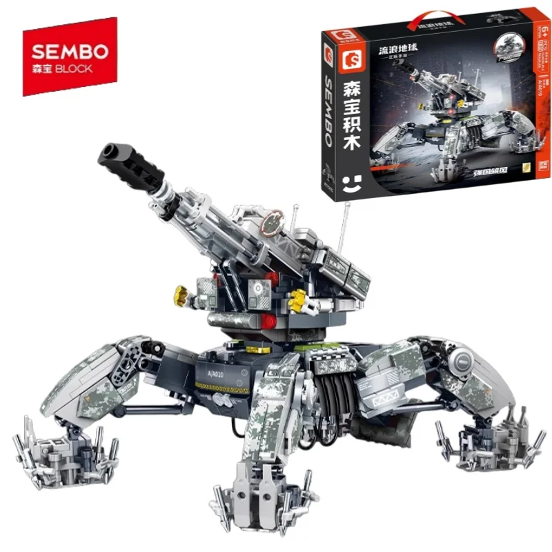 

SEMBO Building Blocks The Wandering Earth Mecha Mobile Robot Building Blocks Classic Movie Model Assembly Bricks Toys Gifts