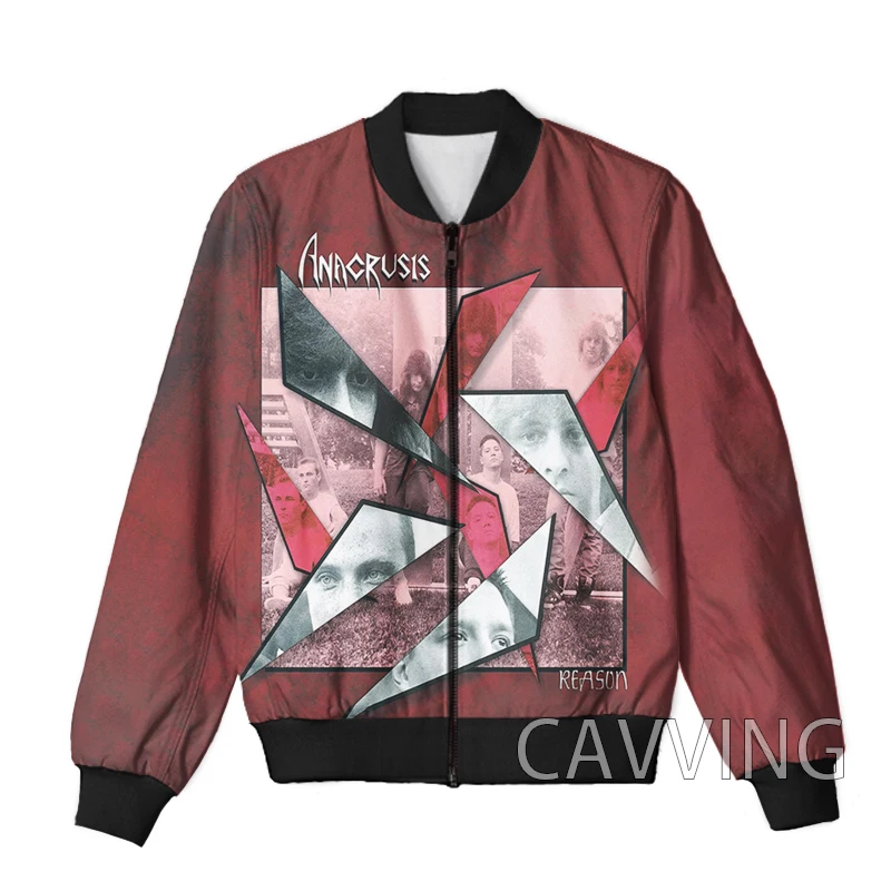 New Fashion Women/Men's 3D Print   Anacrusis-Rock   Zipper Bomber Jackets Men Overcoat Mens Coat Zip Up Jackets