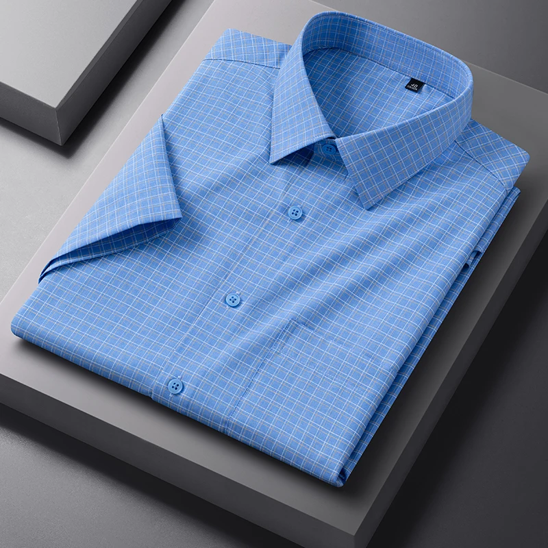 Men's short-sleeved shirt men's clothing non-stretchable anti-wrinkle casual versatile comfortable fashionable street style