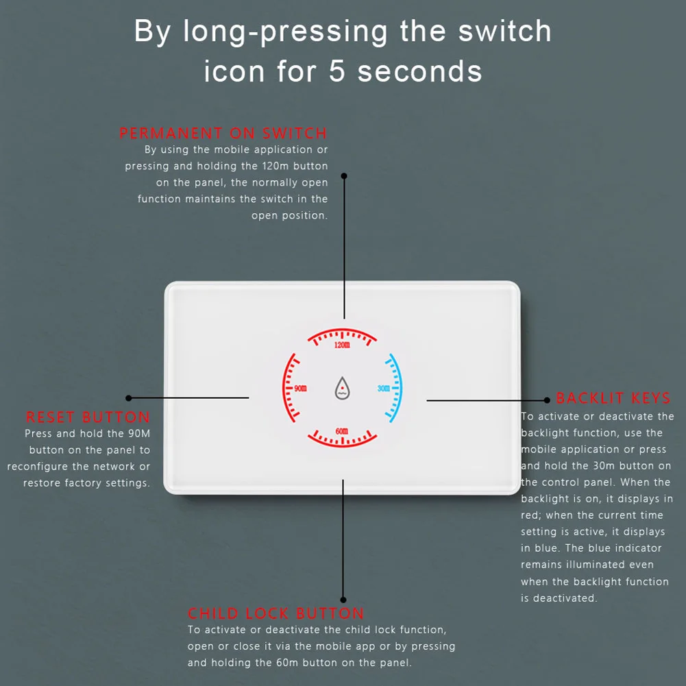 Smart Boiler Switch with WiFi Energy Monitoring for For tuya App and Voice Control Compatibility with and Google Assistant