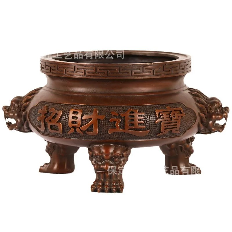 Wholesale Brass Antique Color Indoor Buddha Offering Holder Home Temple Incense Burner Worship Buddh