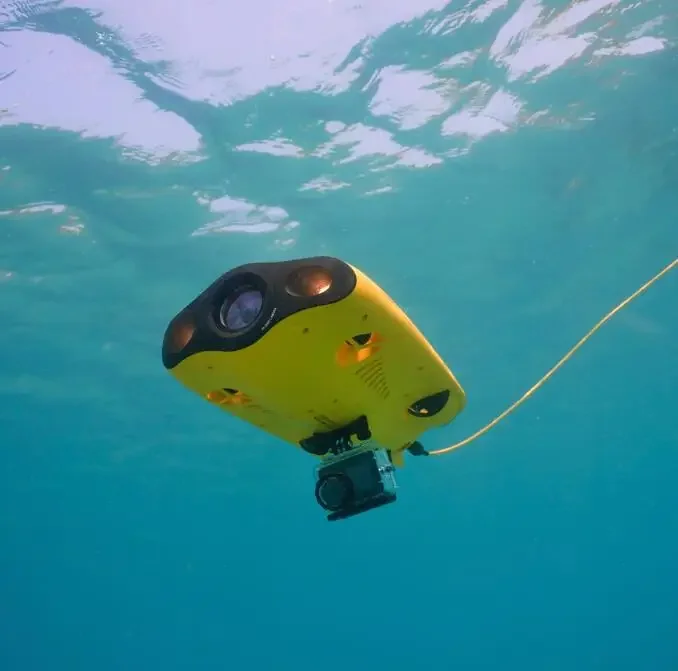 Gladius Mini S Underwater Drone Robot com uma câmera 4K UHD, mergulhar a 100m de profundidade, explorando o mundo subaquático subaquático