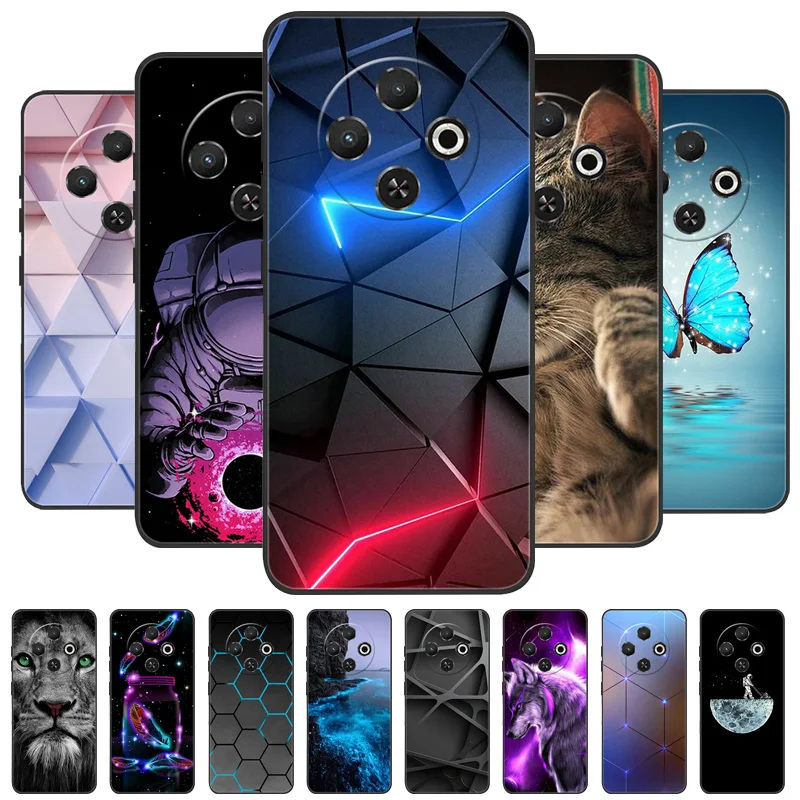 Para Tecno Spark 30C 4G Funda de silicona de lujo pintada moda a prueba de golpes Bunper para Techno Spark 30C NFC contraportada Funda Spark30C