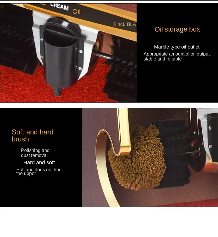 

Автоматическая машина для чистки обуви 220 В для вестибюля отеля с датчиком, инструмент для чистки обуви для домашнего и коммерческого использования AL