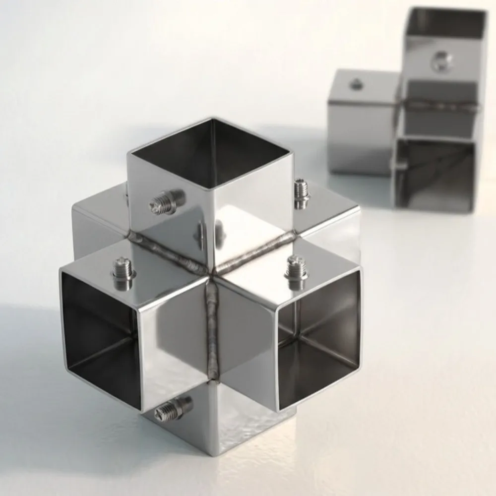 20mm 30mm Square Tube Connector Right Angle Heavy Duty Metal Tube Fitting Two/Three/Four/Five-Way Quick Connect