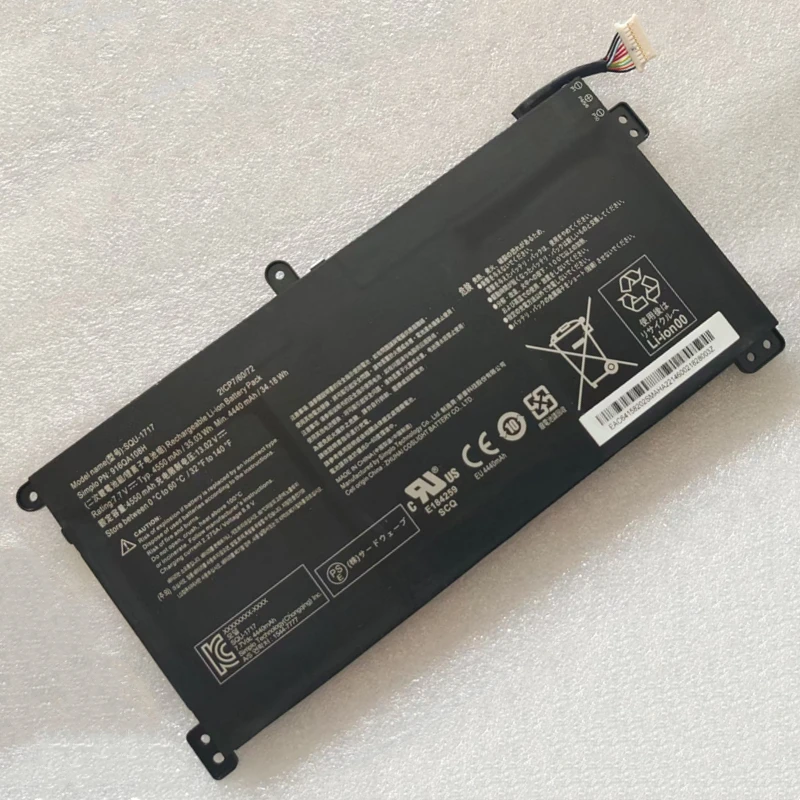 

SQU-1716 916QA107H SIMPLO SQU-1717 916QA108H Laptop Battery 7.7V 11.55Wh For Hasee Kingbook U65A U63EI QL9S04 QL9S05 Notebook