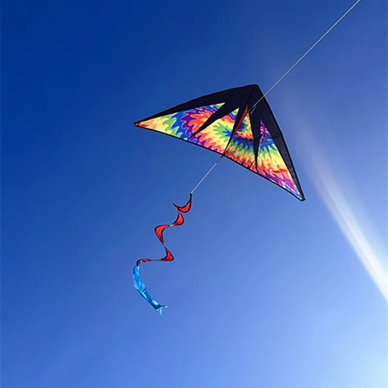 free shipping triangle of flame kite spiral turn tail jeux exterieur enfant paragliding equipment carretel de pipa dragon kite