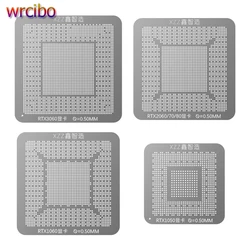 XZZ RTX 1050/1060/2060/2070/2080/3060 Graphics Card BGA Reballing Stencil Chip Repair Soldering Tin Template Steel Mesh