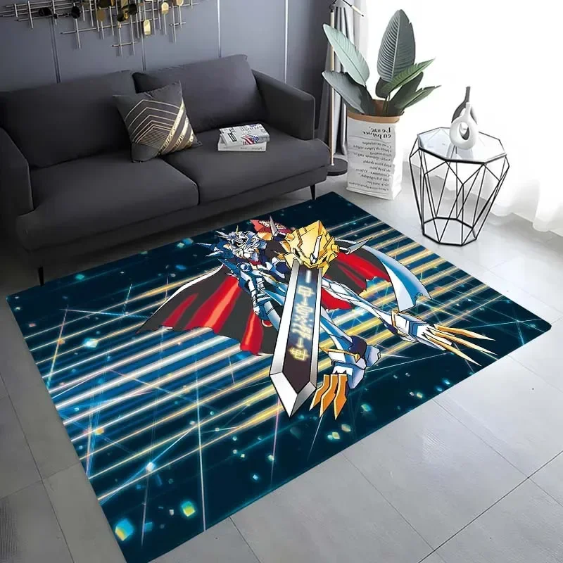 3D digimon cartoon pattern carpet living room bedroom home decor carpet bathroom kitchen non-slip mat exquisite birthday present