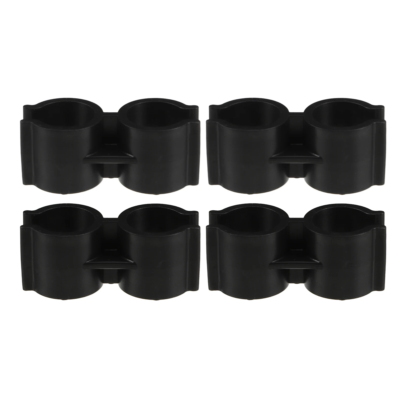 

4 Pcs Dustpan Broom Connecting Buckle Pole Connection Clip Boat Replace Part Double Plastic Clips for Pipe