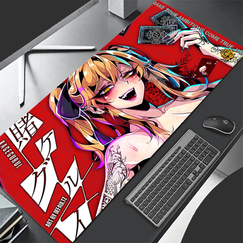 Purple Sexy Anime Girls Mouse Pad Laptop Overlord Albedo Keyboard Rug XXL New Kawaii Non Slip Mousepad PC Gamer Cabinet Desk Mat