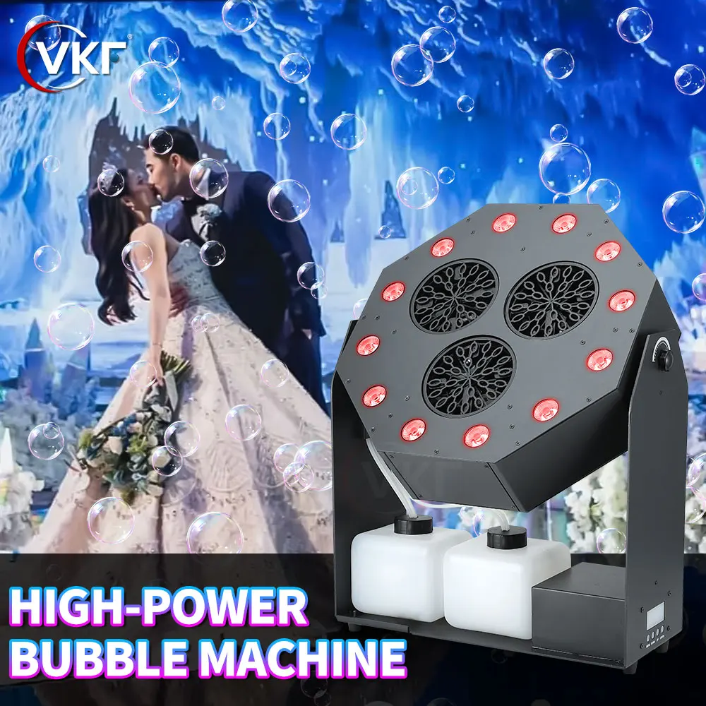 

New Arrivals LED 4IN1 RGBW Storm Bubble Machine High-Power 180-degree Moving Head Bubbles Machine Stage Equipment for DJ Disco