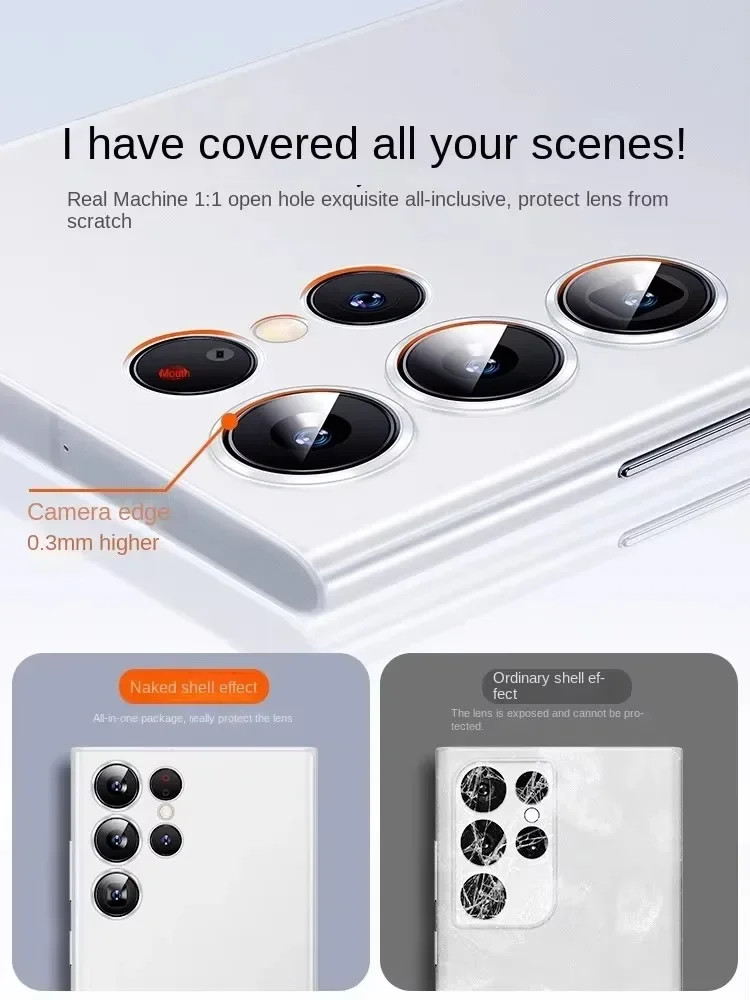 ultrathin pp Clear Phone Case For samsung galaxy s24 s23 s25 plus ultra Thin Fundas Carbon Back Hard PP Cover 0.35mm pp