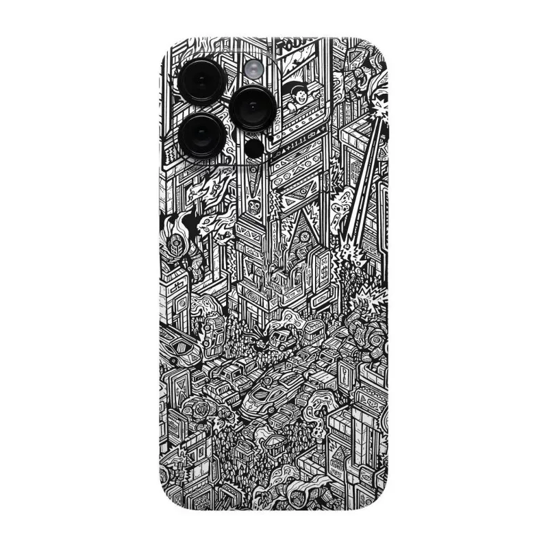 Oscar Colorful Decal Skin for iPhone 17 16 15 14 13 12 Pro max Protector  Film Wrap Case Full Cover Personal Sticker