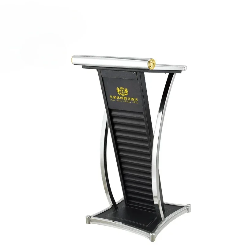 hotel black metal rostrum lectern church pulpit podium